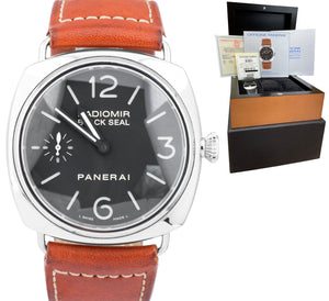 Panerai Radiomir Black Seal PAM 183 Stainless Steel Manual 45mm Watch PAM00183