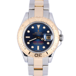 Rolex Yacht-Master 29mm Two Tone 18K Yellow Gold Steel Blue Dial 169623 Watch