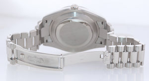 2015 Rolex Day-Date 41mm Glacier Blue Roman Platinum President 218206 Watch Box