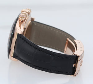 PAPERS Rolex Daytona Ceramic 116515LN Rose Gold Pink Panda Leather Watch Box
