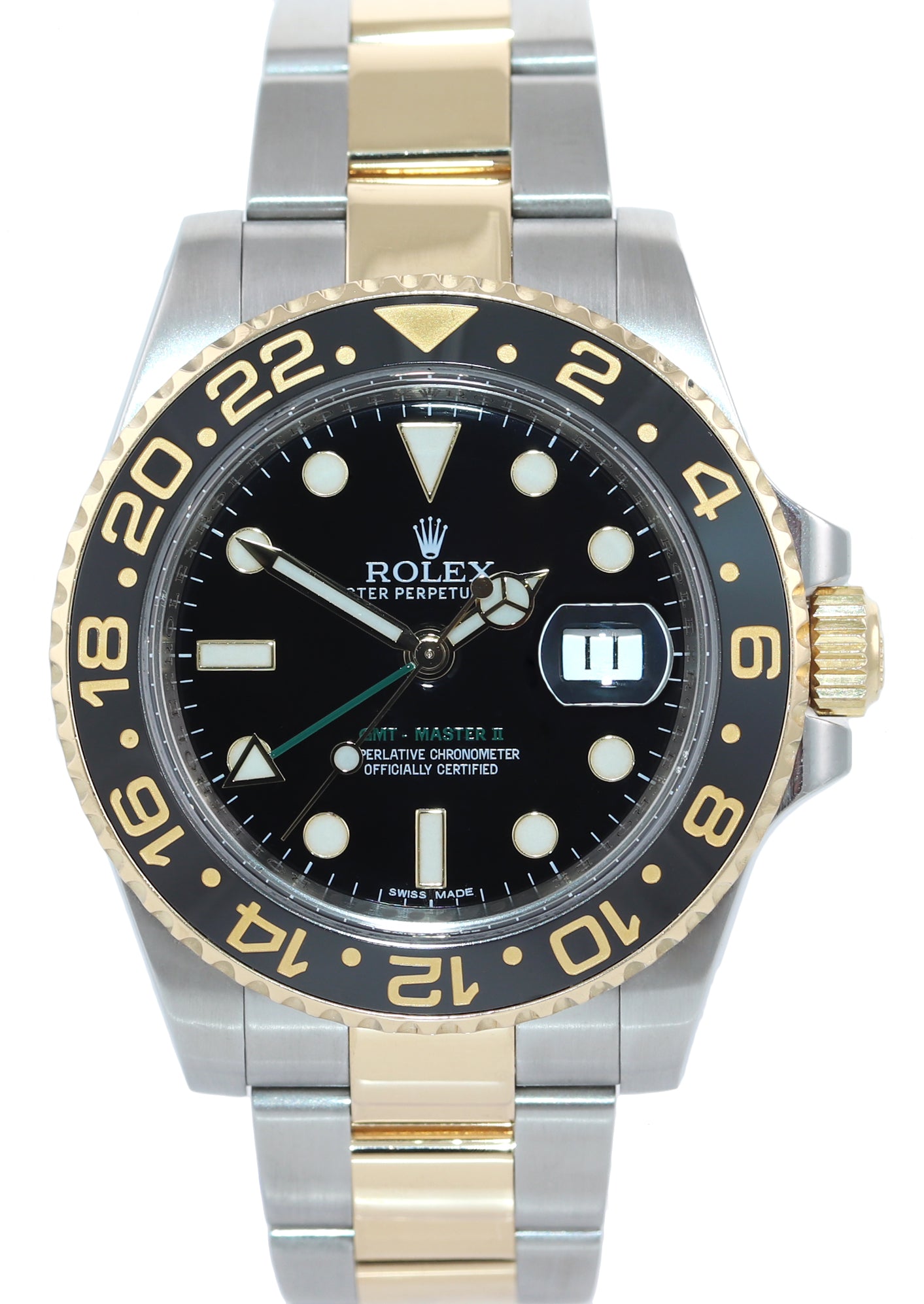 Rolex GMT-Master 2 Ceramic 116713 Black Two Tone Steel Gold Watch Box