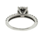 Women's Modern 14K White Gold 0.79ctw Diamond Engagement Ring