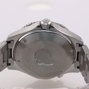 MINT Tag Heuer Aquaracer WAK2111 Steel Blue Automatic Date 41mm Dive Watch