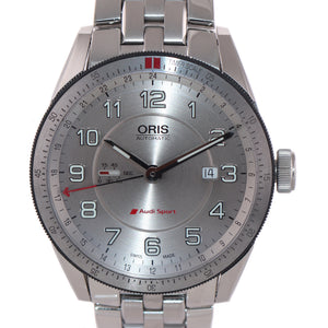MINT Oris Audi Sport 7701 GMT Date 44mm Stainless Steel Automatic Watch