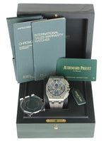 NEW Audemars Piguet AP Royal Oak Offshore Blue 44mm Titanium Grey Watch 26400IO