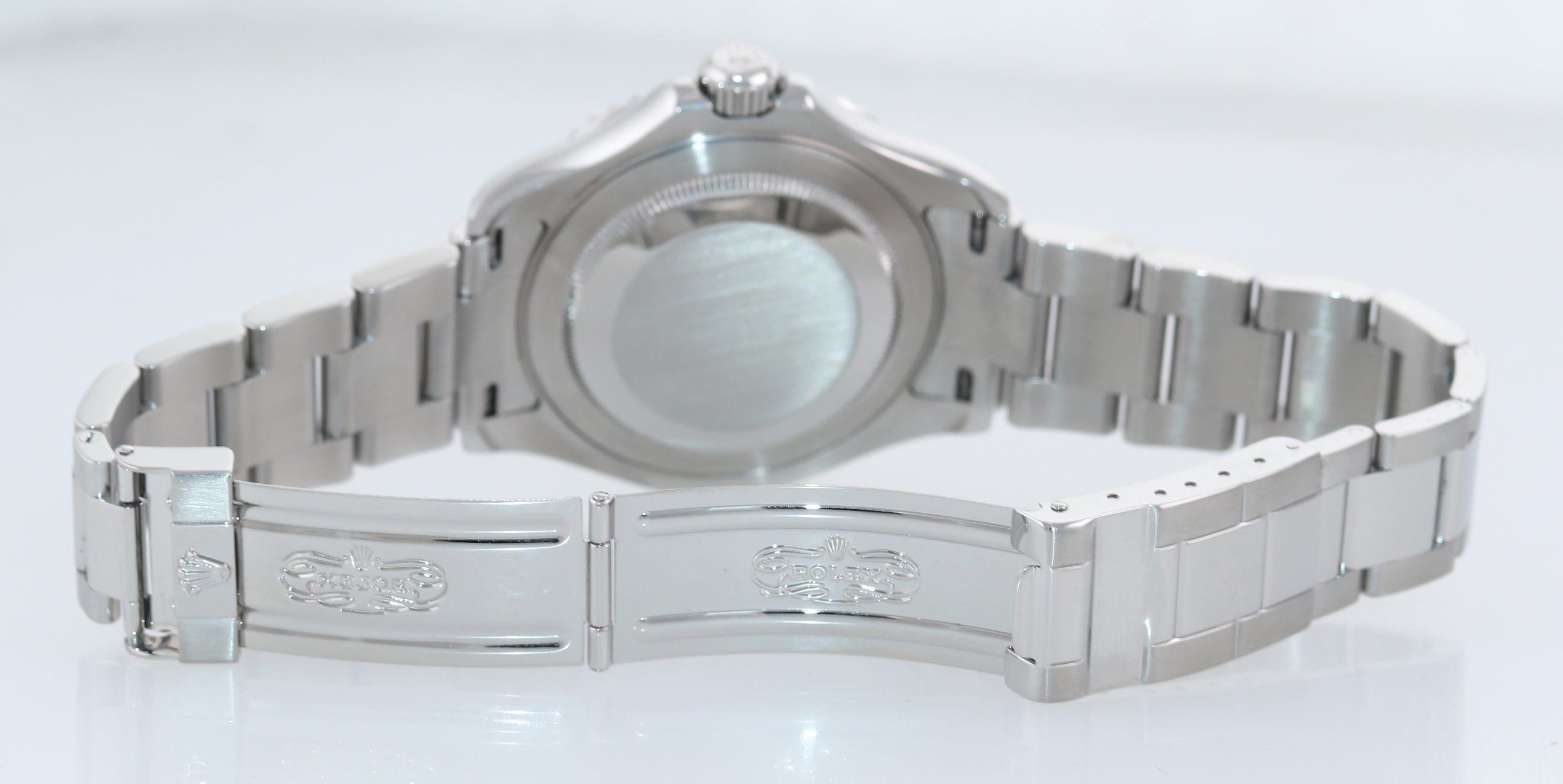 2013 PAPERS Rolex Yacht-Master 16622 Steel Platinum Engraved Rehaut Watch Box
