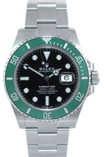 NEW 2022 PAPERS Rolex Submariner 41mm GREEN KERMIT Ceramic 126610LV Steel Watch
