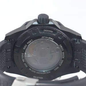 BOX PAPERS Tag Heuer Aquaracer WAJ2180 Full Black Calibre 5 Diver 43mm Watch