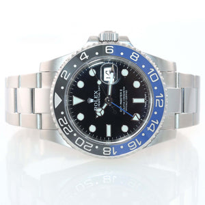 2019 MINT Rolex GMT Master 2 116710 BLNR Steel Ceramic Batman Blue Bezel Watch