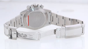 2021 RSC PAPERS 2012 Rolex Daytona 116520 Black Steel Newest Style Buckle Watch
