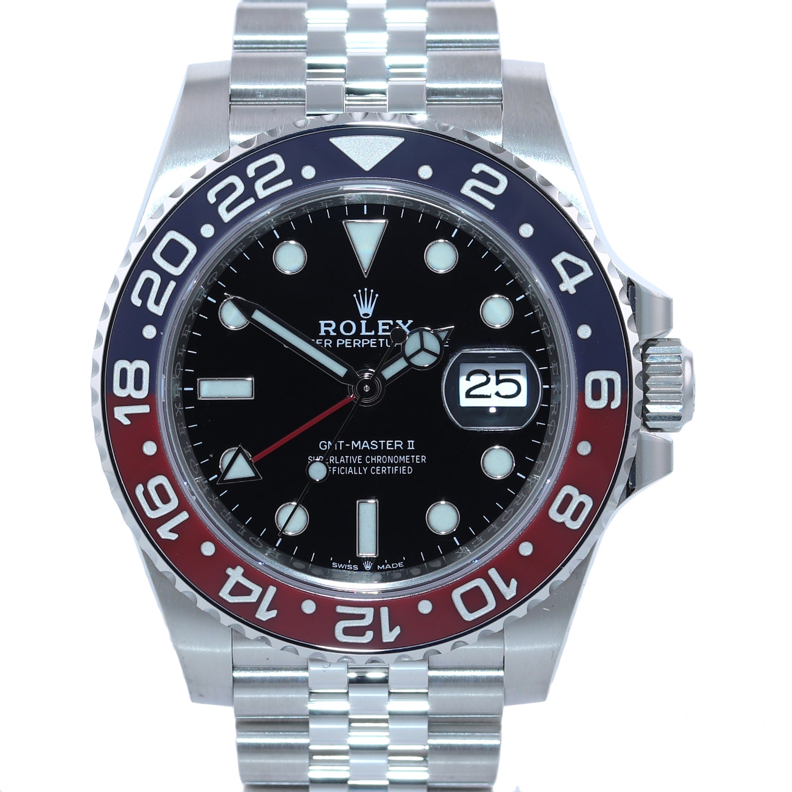 STICKERS NEW 2020 Rolex GMT Master PEPSI Red Blue Ceramic 126710 BLRO Watch Box
