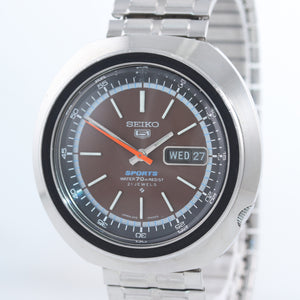 Vintage Seiko Sports 6119-6400 UFO Automatic 43mm Day Date Diver Steel Watch