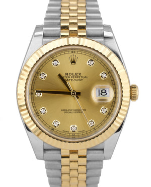 2016 UNPOLISHED Rolex DateJust 41 II 126333 Diamond Two-Tone Jubilee Watch