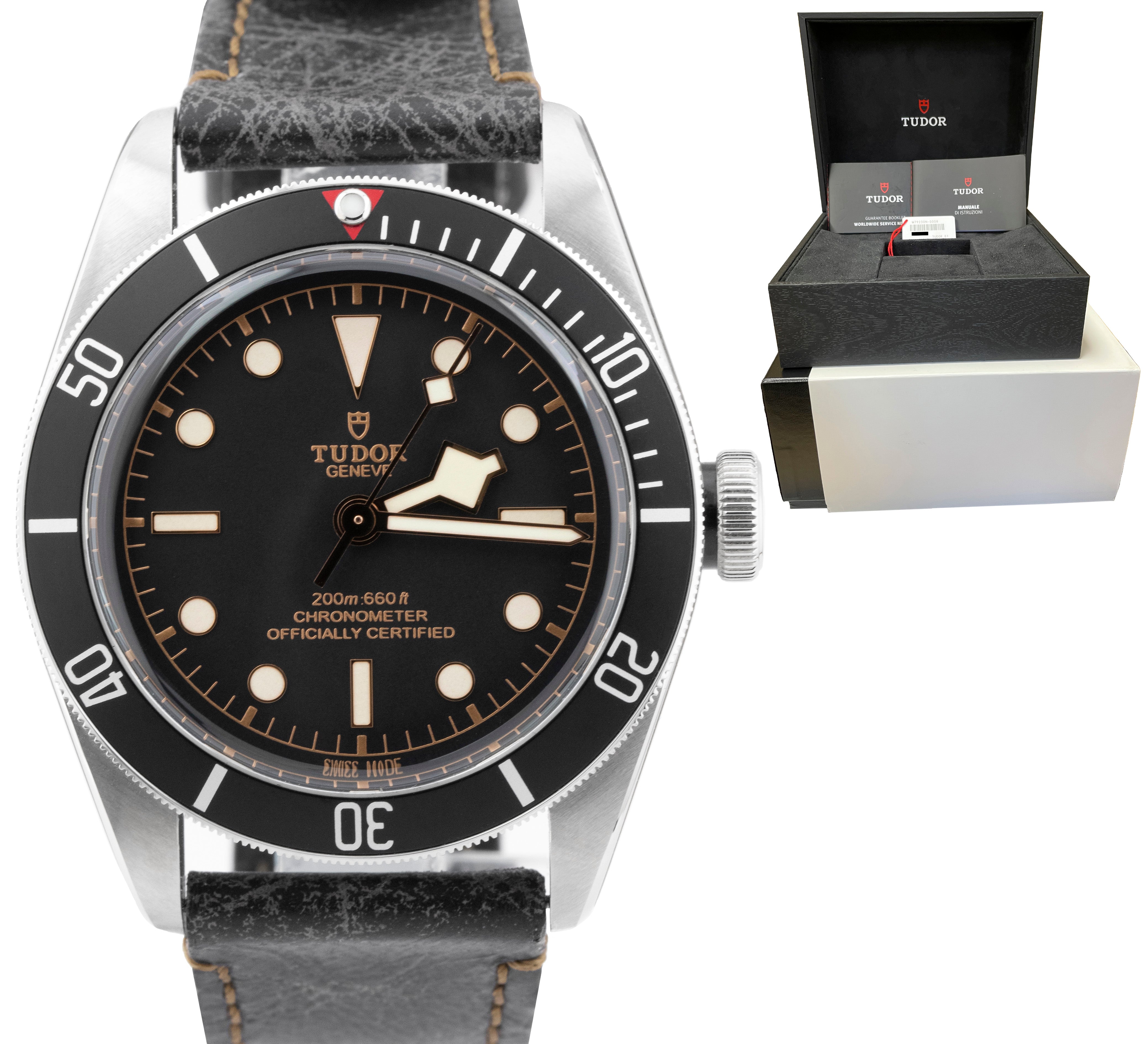 MINT Tudor Black Bay Heritage 79230 N Black Stainless Steel 41mm Automatic Watch