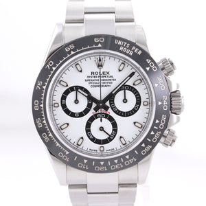 2020 NEW PAPERS Rolex Daytona 116500LN White Ceramic Panda Chrono Steel Watch