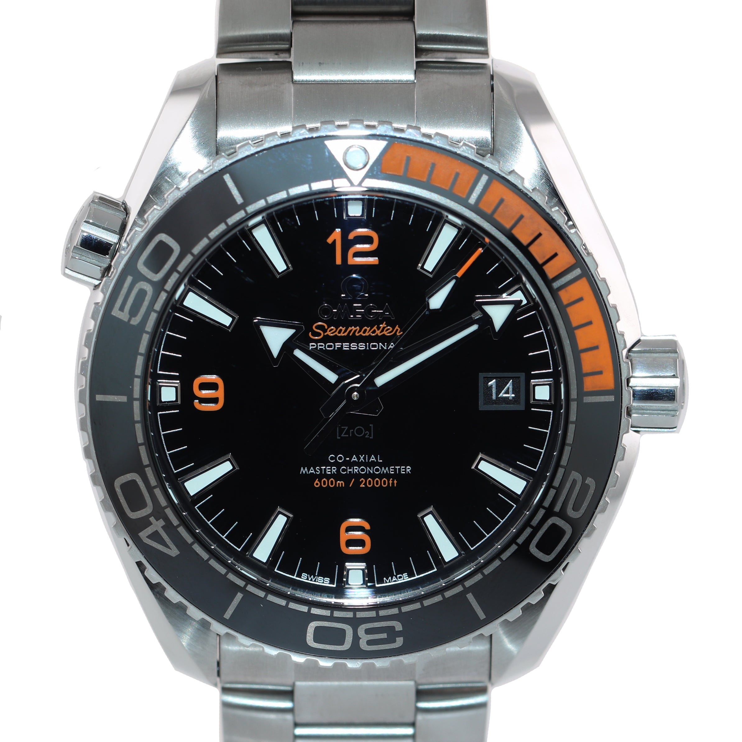 2021 MINT Omega Seamaster Planet Ocean 43.5mm 215.30.44.21.01.002 Ceramic Watch