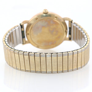 VTG Le Coultre 14k Yellow Gold Mystery Dial Automatic Bumper Movement Watch