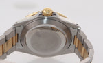 Rolex Submariner 16613 Two Tone Steel 18k Yellow Gold Purple Blue Dial Watch box
