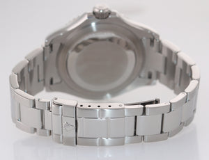 MINT 2008 Rolex Yacht-Master 16622 Steel Platinum Oyster Engraved Rehaut Watch