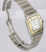 Ladies Cartier Santos Galbee 1567 White 24mm Quartz Two Tone Steel Swiss Watch