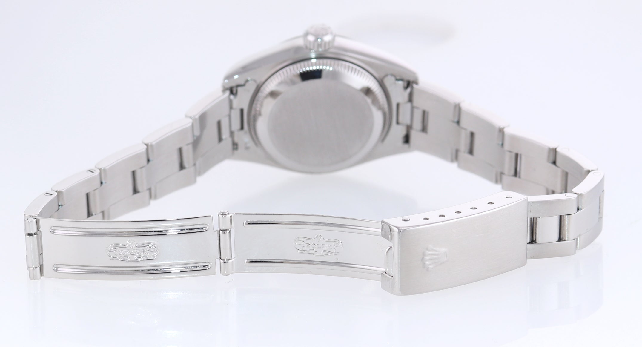 PAPERS Ladies Rolex Date DateJust Silver 26mm 79160 Steel Watch
