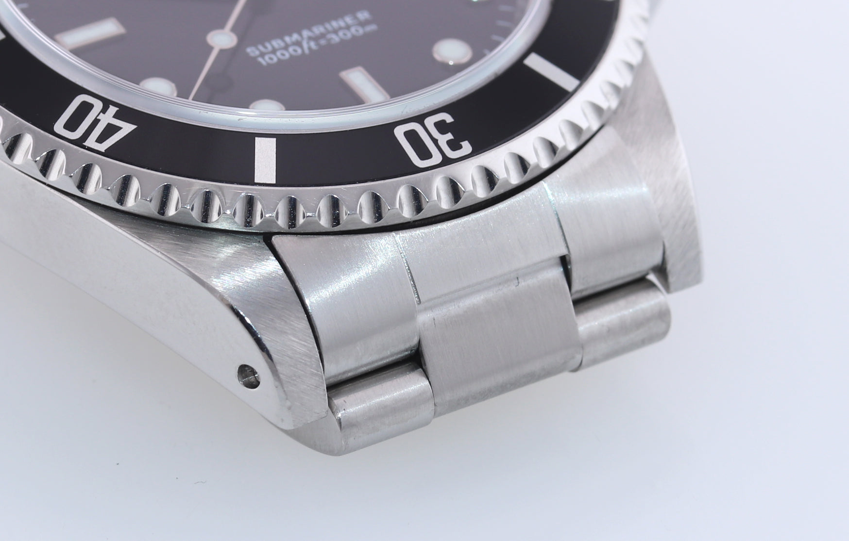 UNPOLISHED Rolex Submariner Black No-Date 14060 Steel 40mm Dive Watch