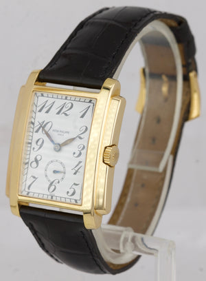 MINT Patek Philippe Gondolo Arabic 18K Yellow Gold Leather Manual Watch 5024-J