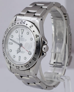 Rolex Explorer II Polar White Stainless Steel GMT 40mm SWISS ONLY Watch 16570