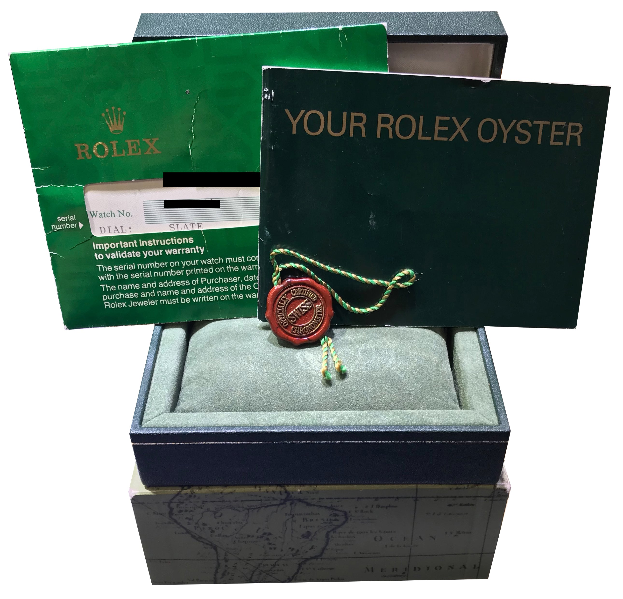 Rolex Oyster Perpetual Air-King Slate Grey 14010 Stainless NO-HOLES 34mm Watch