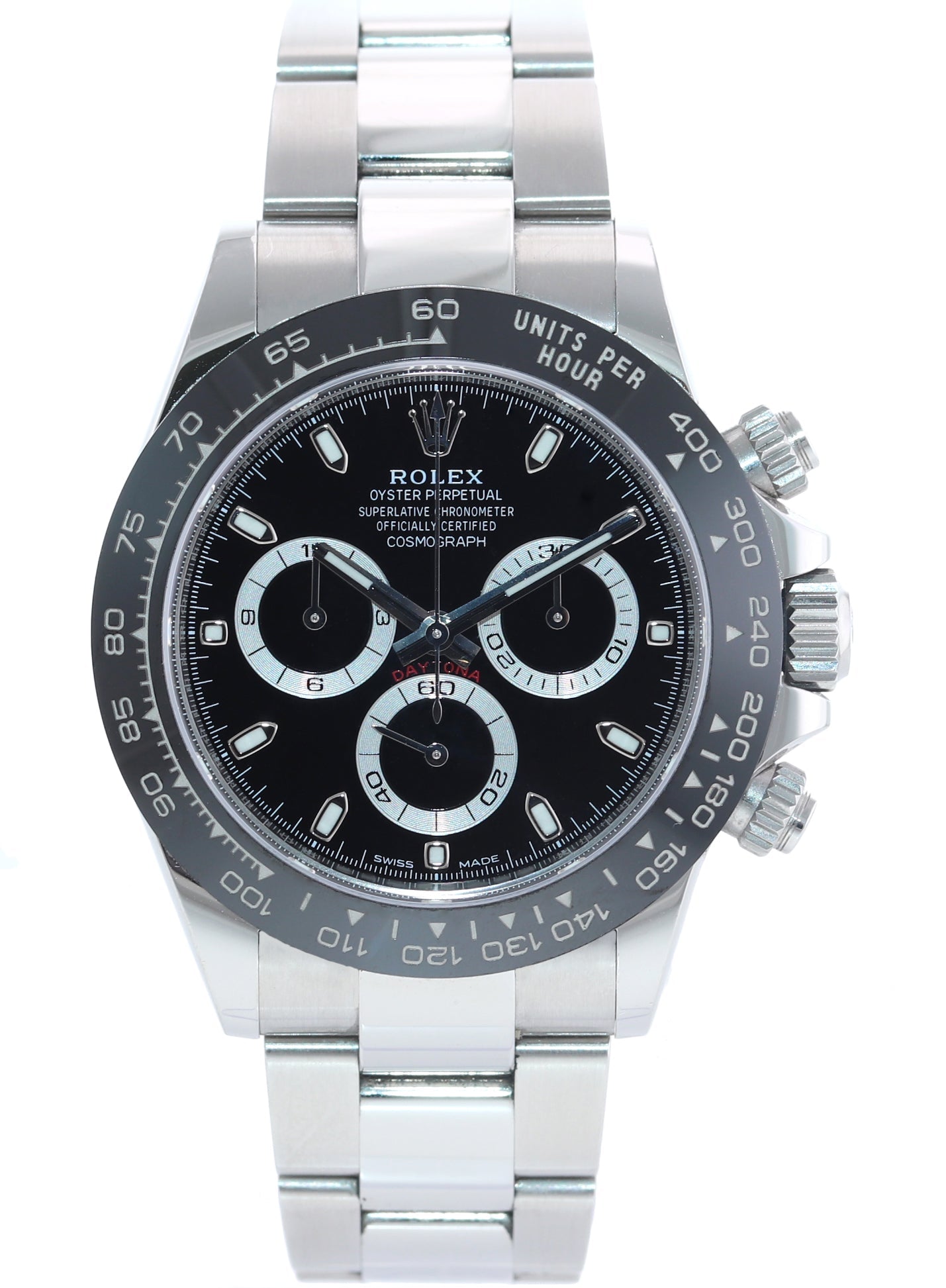 2020 PAPERS Rolex Daytona 116500 Black Ceramic Steel 40mm Watch Box