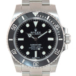 NEW 2018 PAPERS Rolex Submariner No-Date 114060 Steel Black Ceramic Watch Box