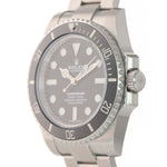 MINT 2015 PAPERS Rolex Submariner No-Date 114060 Steel Black Ceramic Watch Box