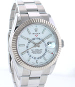 2020 PAPERS Rolex Sky-Dweller Stainless White Gold White 42mm 326934 Watch Box