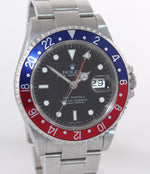 UNPOLISHED 2007 Rolex GMT-Master 2 16710 PEPSI Blue Red Error Dial 40mm Watch