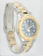 Rolex Yacht-Master 68623 Blue T 35mm SWISS MADE LUME 18K Two Tone Gold Watch