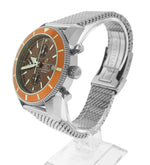 Breitling Superocean Heritage Chronograph A13320 Bronze Orange 46mm Mesh Watch