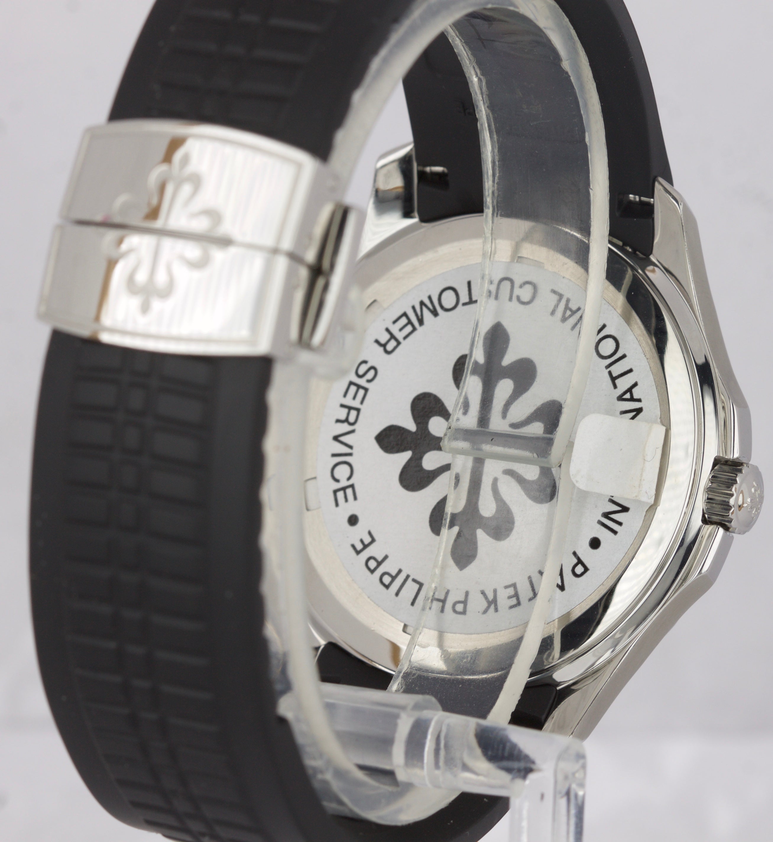 Patek Philippe Aquanaut Stainless Steel Black Jumbo 40mm Watch 5167 5167A-001