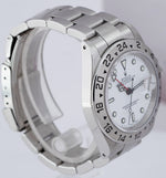 Rolex Explorer II Polar White Stainless Steel GMT SEL Oyster 40mm Watch 16570