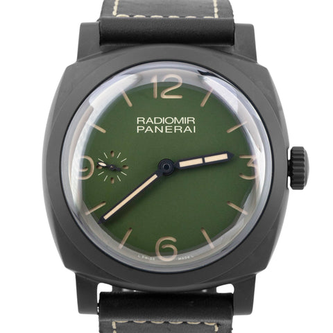 PAPERS Panerai Radiomir PAM00997 Military Green 48mm PAM 997 Black Ceramic B+P