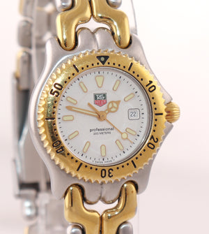 Ladies Tag Heuer Professional 200M WG1322 Steel Gold Tone 28mm Quartz Watch