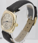 Vintage 1933 Rolex Oyster Solid 9K Yellow Gold Silver 'Bowtie' Dial Watch 678