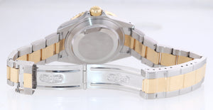 2001 Rolex Submariner 16613 18k Gold Steel Two Tone Black GOLD BUCKLE Watch Box