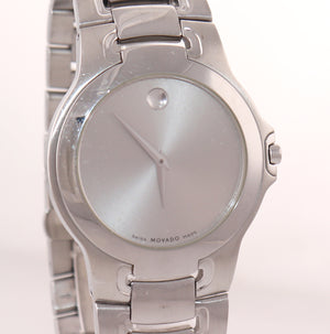 Movado Museum Stainless Steel 84 G1 1898 Quartz Grey Dial 36mm Watch