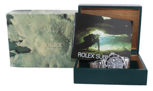 Rolex Submariner Date 16800 Steel Black 40mm Dive Watch Box