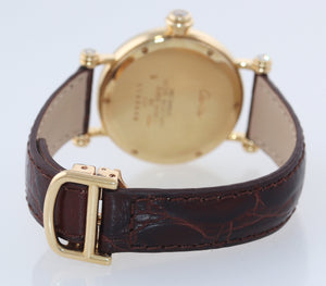 Ladies Cartier Diabolo 1461 18k Yellow Gold Diamond 32mm Manual Wind Watch