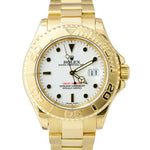 MINT Rolex Yacht-Master YM1 White 18K Yellow Gold Oyster 16628 40mm Watch B+P