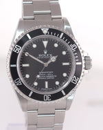 2009 Rolex Submariner No-Date 14060 Steel 40mm Watch Box Engraved Rehaut Model