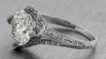 $25,080 Art Deco Estate Platinum 2.99ctw Old European Diamond Engagement Ring