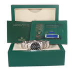 2021 PAPERS Rolex Oyster Perpetual 34mm Black Stick Oyster Watch 124200 Box