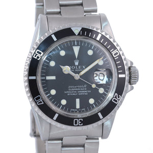 Rolex Submariner 1680 Stainless Steel Vintage Watch Oyster Bracelet 93150 Matte